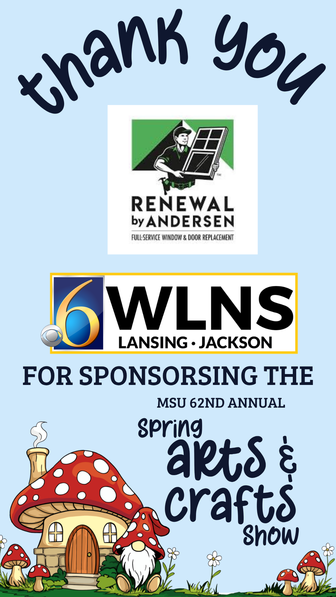 Thank you to our sponsors, Renewal by Andersen and WLNS