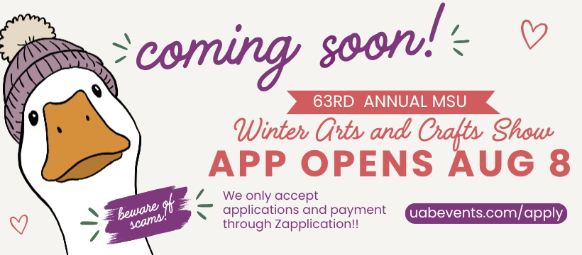 Coming Soon - Winter Arts and Crafts Show Application opens Aug 8